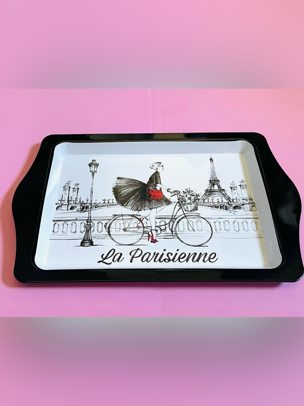 NEW La Parisienne Wall Art Tray - Black, Red, White